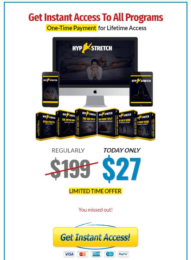 Hyperbolic Stretching special offer