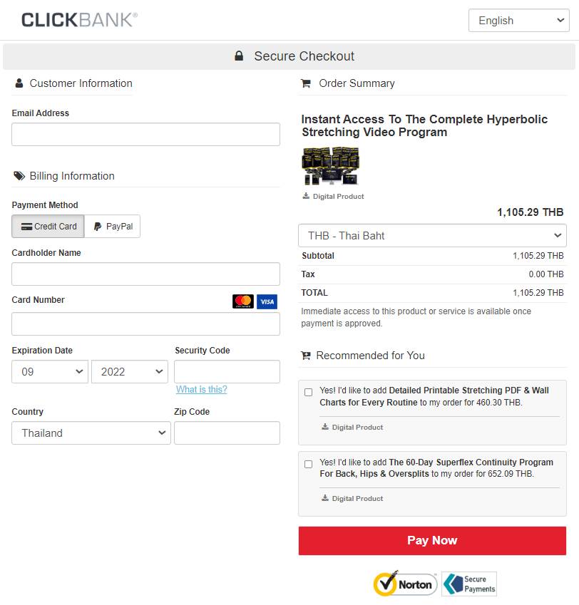 Hyperbolic Stretching Secure page order